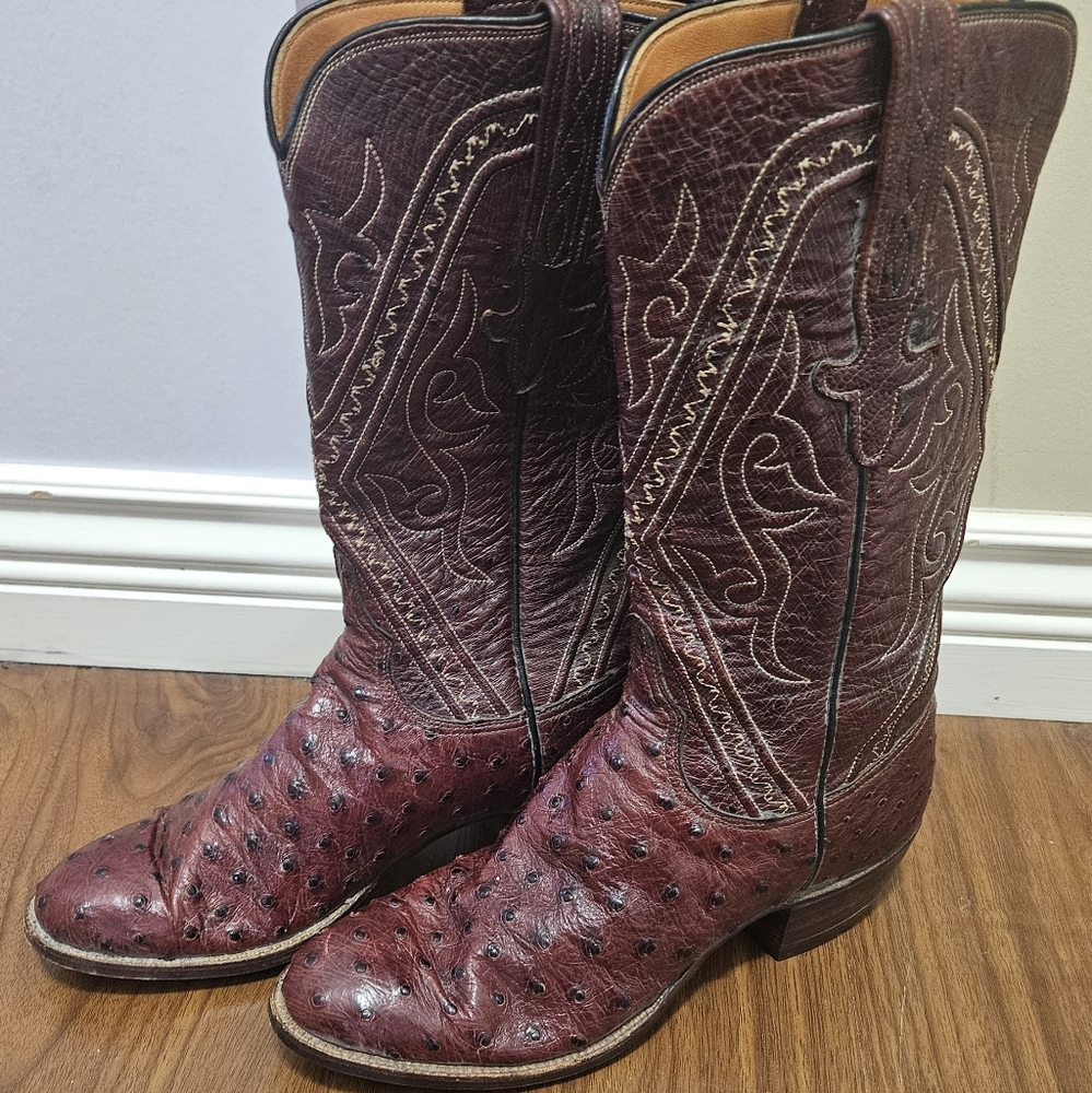 Ostrich boots